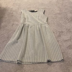 Loft Size 2P Cream and Black Dress